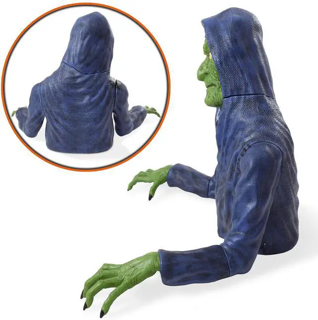 Alt view image 3 of 6 - BOO BOX 36"  Groundbreaking Witch - Scary Outdoor Halloween Decorations for Porch or Yard