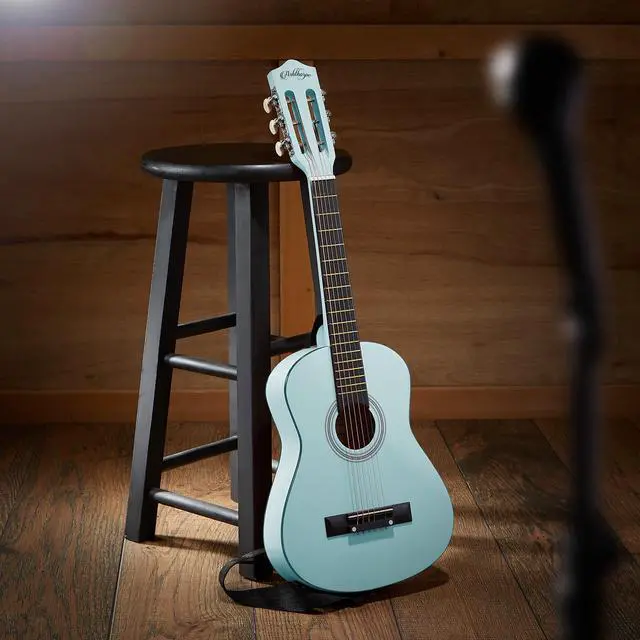 Alt view image 5 of 6 - Ashthorpe 30-inch Beginner Acoustic Guitar Package (Light Blue), Basic Starter Kit w/ Gig Bag, Strings, Strap, Tuner, Picks