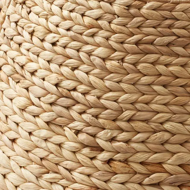 Alt view image 6 of 6 - Casafield 42-Inch Christmas Tree Collar, Woven Water Hyacinth Tree Base Cover with Cord Cut Out, Natural
