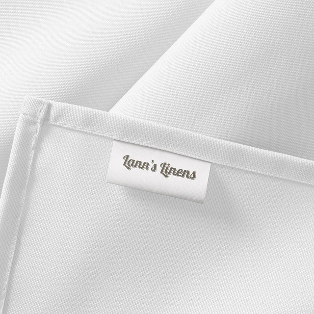 Alt view image 6 of 6 - Lann's Linens 10 Pack 60 x 126 Inch Rectangular Tablecloth, Washable Polyester Fabric Table Cloth for Dining Tables, Restaurants, Weddings - White