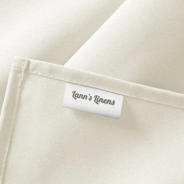 Alt view image 6 of 6 - Lann's Linens 5 Pack 60 x 126 Inch Rectangular Tablecloth, Washable Polyester Fabric Table Cloth for Dining Tables, Restaurants, Weddings - Ivory