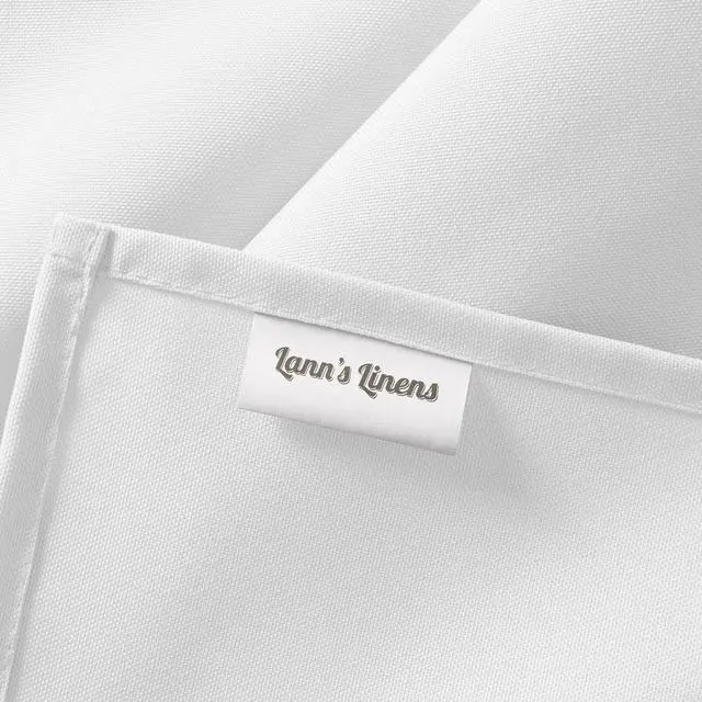 Alt view image 6 of 6 - Lann's Linens 5 Pack 90 x 132 Inch Rectangular Tablecloth, Washable Polyester Fabric Table Cloth for Dining Tables, Restaurants, Weddings - White