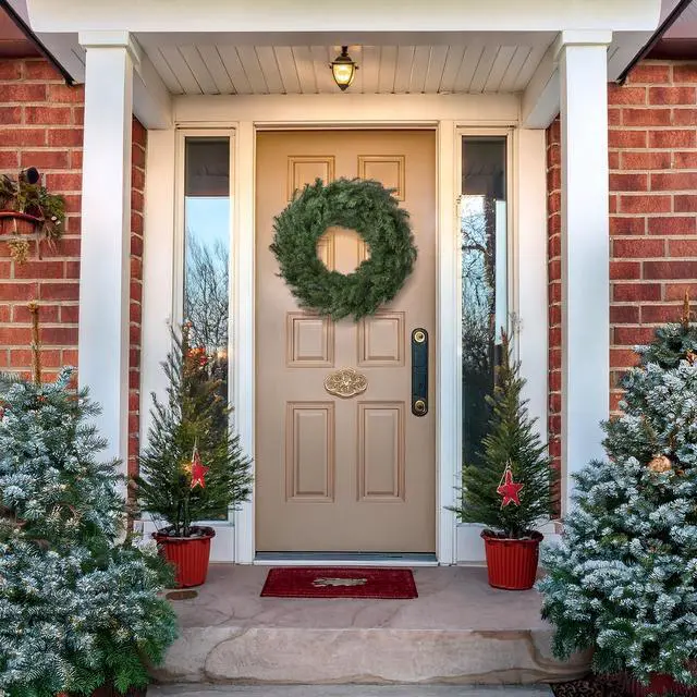 Alt view image 6 of 6 - Casafield 30" Fir Artificial Christmas Wreath Holiday Décor, 220 PVC Tips for Front Door, Window, or Mantel
