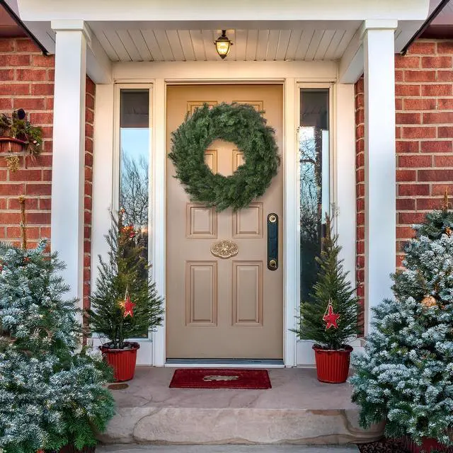 Alt view image 6 of 6 - Casafield 36" Fir Artificial Christmas Wreath Holiday Décor, 300 PVC Tips for Front Door, Window, or Mantel