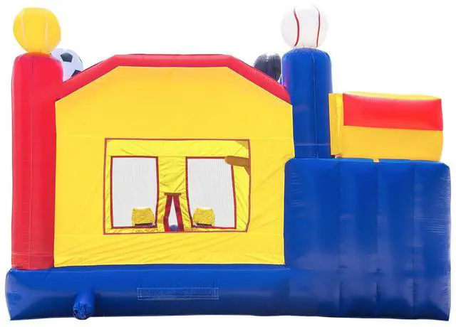 Alt view image 4 of 5 - Inflatable HQ Commercial Grade Bounce House 100% PVC Sports Jump Inflatable Only