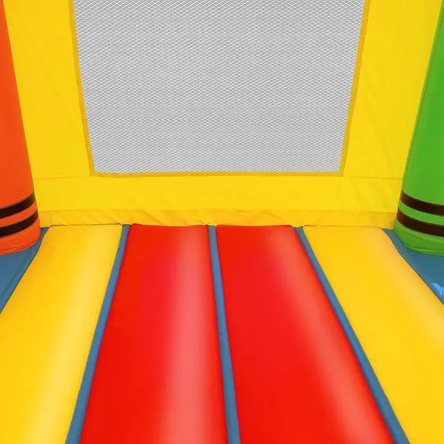 Alt view image 5 of 6 - Cloud 9 Commercial Grade Crayon Castle Bounce House with Slide - 100% PVC 18' x 17' Bouncer - Inflatable Only