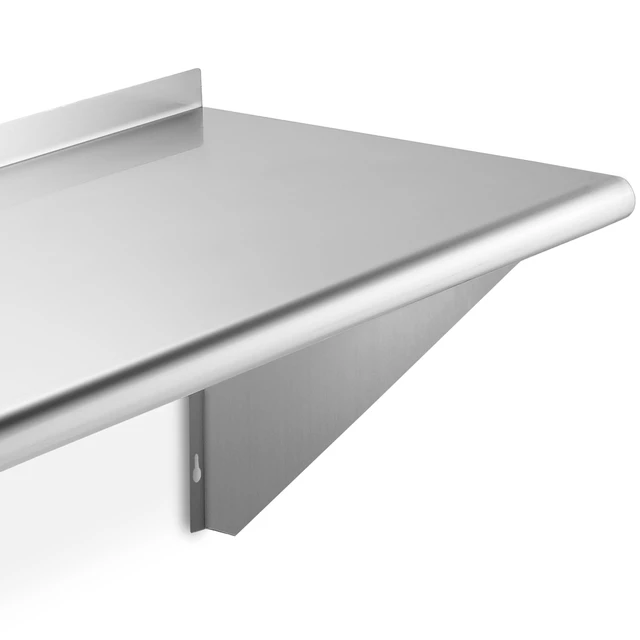 Alt view image 4 of 6 - KUTLER Stainless Steel Shelf - 12" x 24", NSF Commercial Wall Mount Shelves for Restaurant, Kitchen, Home