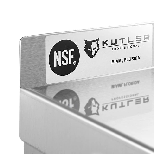 Alt view image 5 of 6 - KUTLER Stainless Steel Shelf - 12" x 24", NSF Commercial Wall Mount Shelves for Restaurant, Kitchen, Home