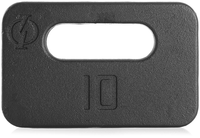 Alt view image 5 of 6 - Philosophy Gym Cast Iron Ruck Weight - 10 LB Weighted Fitness Plate with Handle