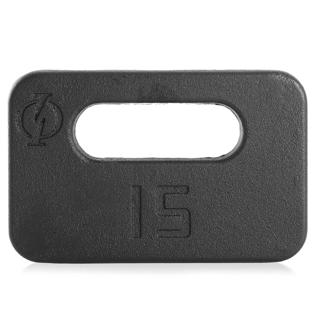 Alt view image 5 of 6 - Philosophy Gym Cast Iron Ruck Weight - 15 LB Weighted Fitness Plate with Handle