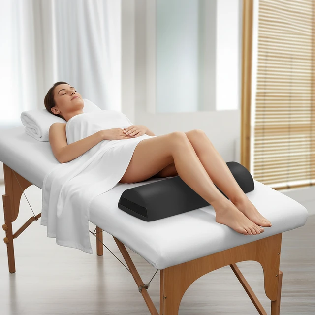 Alt view image 5 of 6 - Salon Sundry Half Round Jumbo Massage Table Bolster Under Knee Pillow Pad - 26 x 9 x 4.5 Inch
