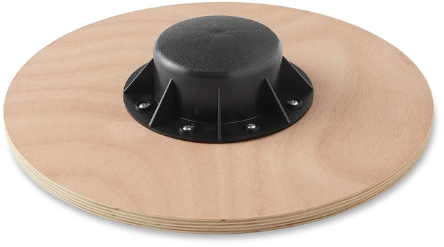 Alt view image 3 of 6 - Philosophy Gym Wobble Balance Board, Round Wooden Exercise Trainer for Adults, Core Strength - Blue