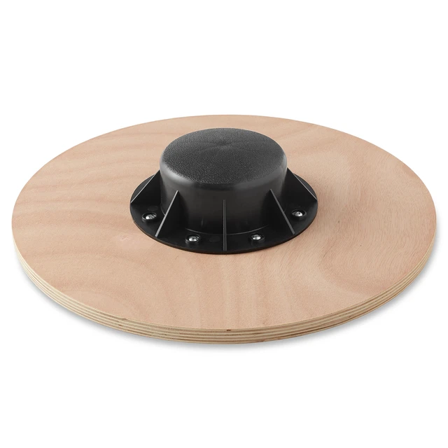 Alt view image 3 of 6 - Philosophy Gym Wobble Balance Board, Round Wooden Exercise Trainer for Adults, Core Strength - Purple
