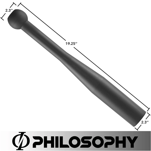 Alt view image 4 of 6 - Philosophy Gym 15 LB Indian Clubs Pair - Weighted Steel Exercise Club Bell Set, Arm Strength Trainer, 30 LB Total