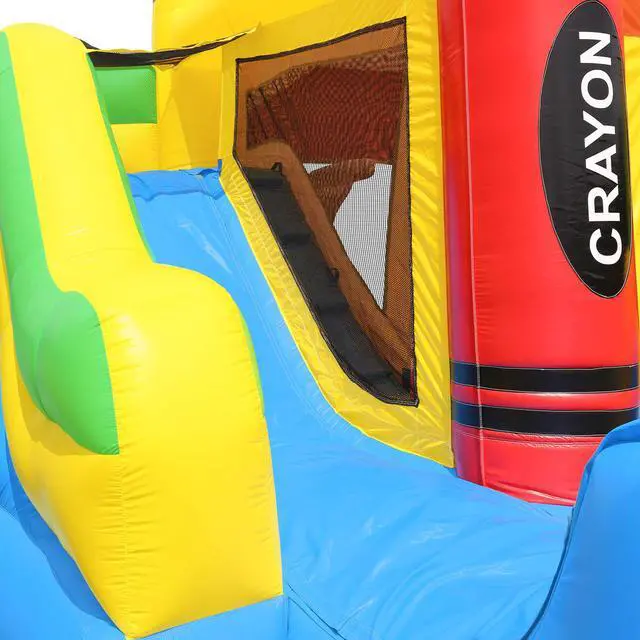 Alt view image 5 of 6 - Inflatable HQ Commercial Grade Crayon Castle Bounce House 100% PVC with Blower and Slide