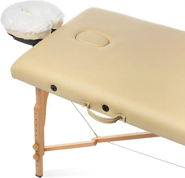 Alt view image 3 of 5 - Saloniture Fleece Massage Table Face Cradle Cover - Facial Bed Headrest Pillow