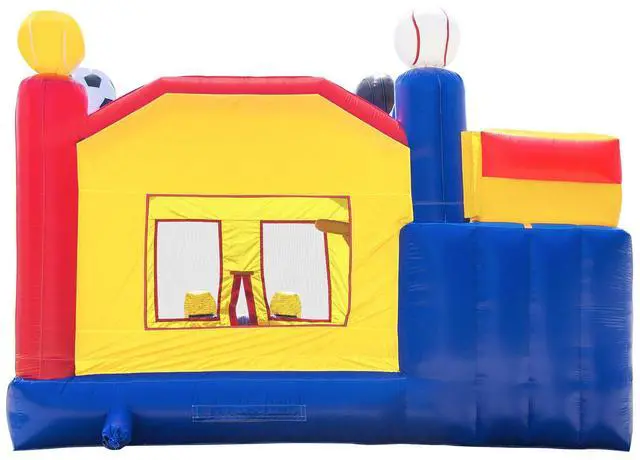 Alt view image 5 of 7 - Inflatable HQ Commercial Grade Bounce House Sports Castle 100% PVC with Blower and Slide