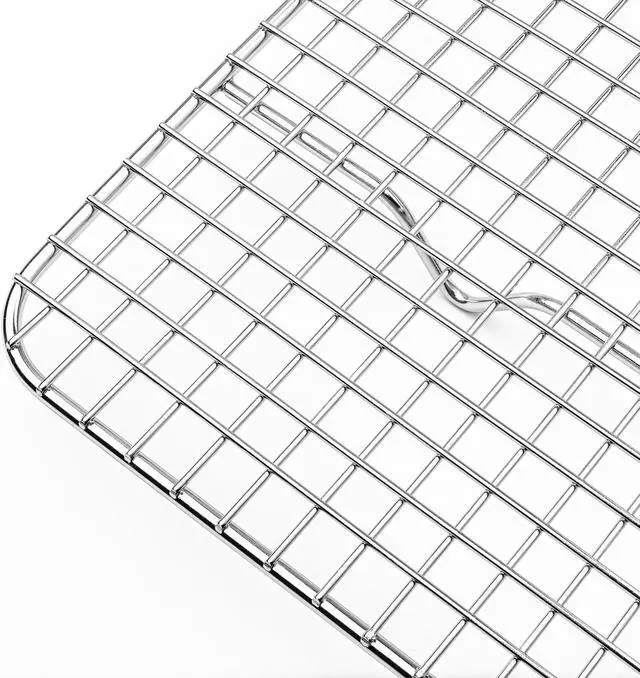 Alt view image 3 of 5 - Last Confection (Set of 2) Stainless Steel 12" x 17" Baking & Cooling Racks (Fits Half Sheet Pan) - Cookie Baker's Oven Wire Rack
