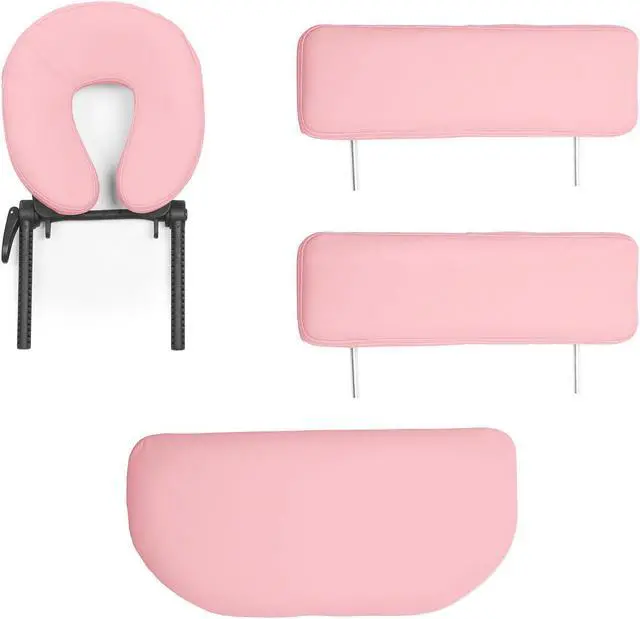 Alt view image 4 of 14 - Saloniture Professional Portable Folding Massage Table with Carrying Case - Pink