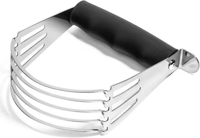 Alt view image 3 of 5 - last confection pastry blender dough cutter  soft grip handle & stainless steel blades  professional flour mixer for pasta, pie crust and cake