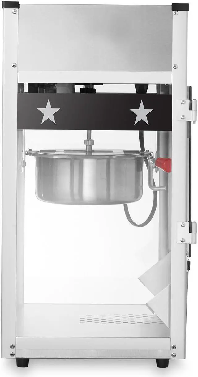 Alt view image 4 of 10 - Olde Midway Commercial Popcorn Machine Maker Popper with 8-Ounce Kettle - Black