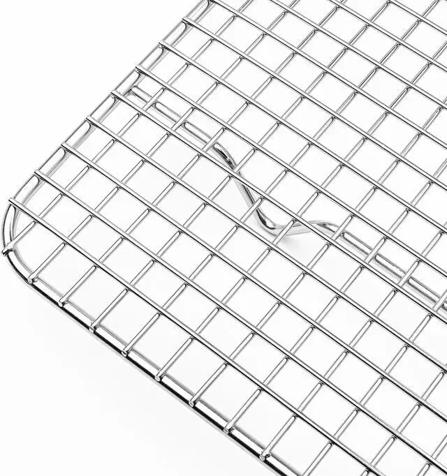 Alt view image 3 of 4 - Last Confection Stainless Steel Baking & Cooling Rack - 10" x 15" - Cookie Baker's Oven Sheet Pan Wire Rack