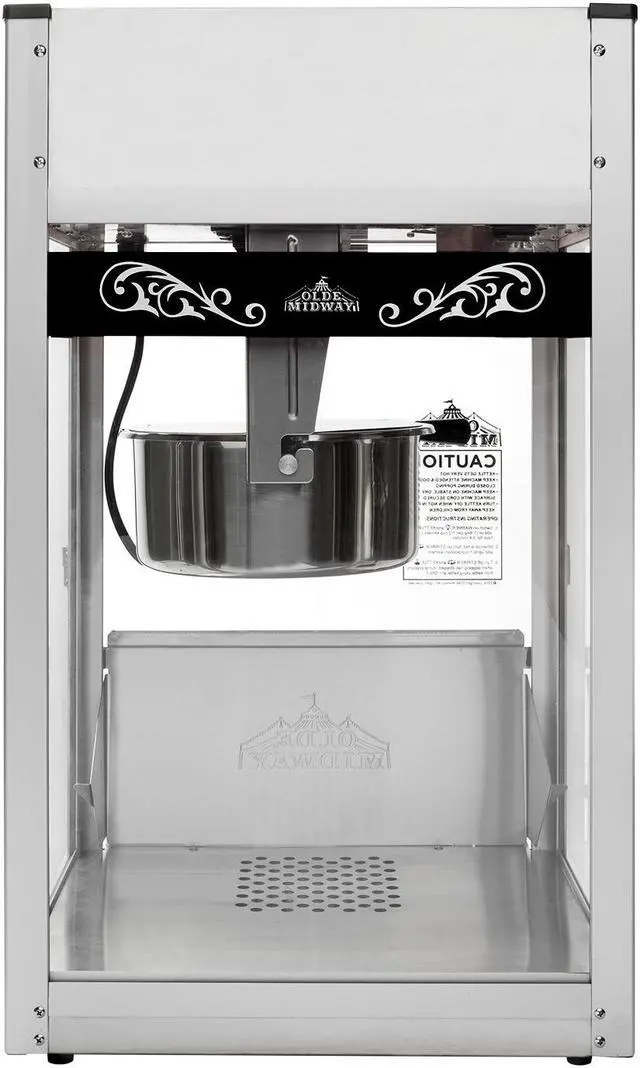 Alt view image 5 of 7 - Olde Midway Commercial Popcorn Machine Maker Popper with Large 12-Ounce Kettle - Black