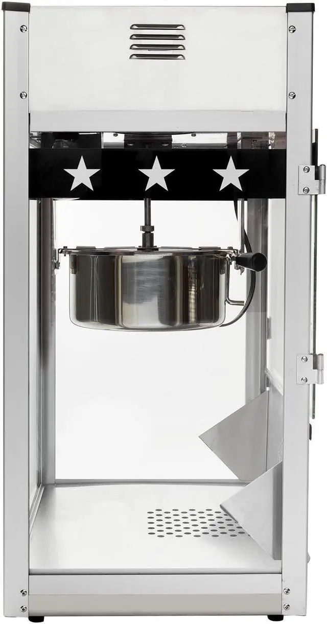 Alt view image 4 of 7 - Olde Midway Commercial Popcorn Machine Maker Popper with Large 12-Ounce Kettle - Black