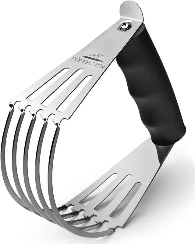 Alt view image 2 of 5 - last confection pastry blender dough cutter  soft grip handle & stainless steel blades  professional flour mixer for pasta, pie crust and cake