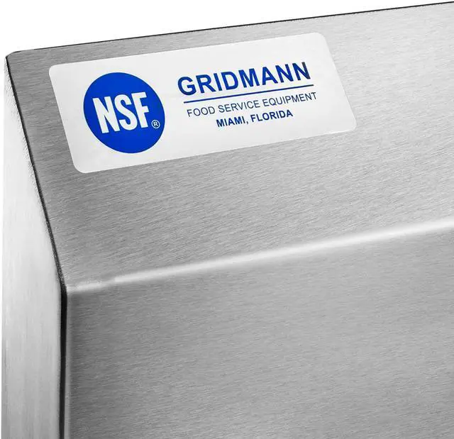 Alt view image 5 of 14 - GRIDMANN Commercial NSF Stainless Steel Sink Wall Mount Hand Washing Basin with Faucet