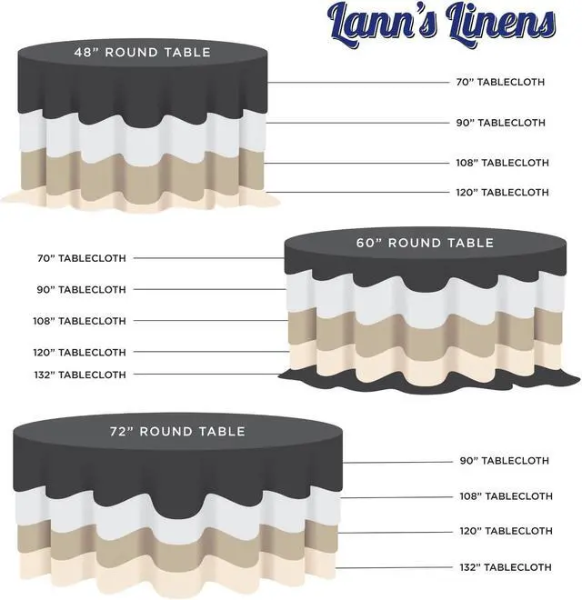 Alt view image 5 of 7 - Lann's Linens - 20 Premium 70" Round Tablecloths for Wedding / Banquet / Restaurant - Polyester Fabric Table Cloths - White