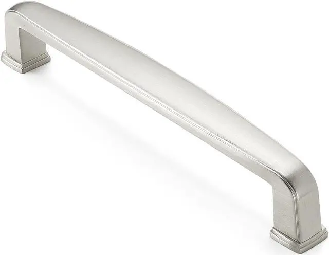 Main image of Cauldham 5 Pack Solid Kitchen Cabinet Handles (5" Hole Centers) - Drawer/Door Hardware - Style T765 - Satin Nickel