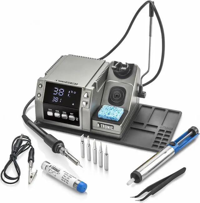 Main image of X-Tronic 4010-PRO-X -Professional Edition 75 Watt Soldering Iron Station with PID Technology Features a Calibration Func, 0-30 Minute Sleep Func, C/F Func, Unit Lock Func and 3 Temperature Presets!