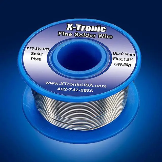 Alt view image 2 of 7 - X-Tronic Model #3020 LED Soldering Iron Station with 2 Helping Hands, 5 Extra Sizes of Solder Tips, 10 Minute Sleep Func, C/F Switch, Solder Roll Holder, Brass Tip Cleaner w/Cleaning Flux & Wet Sponge