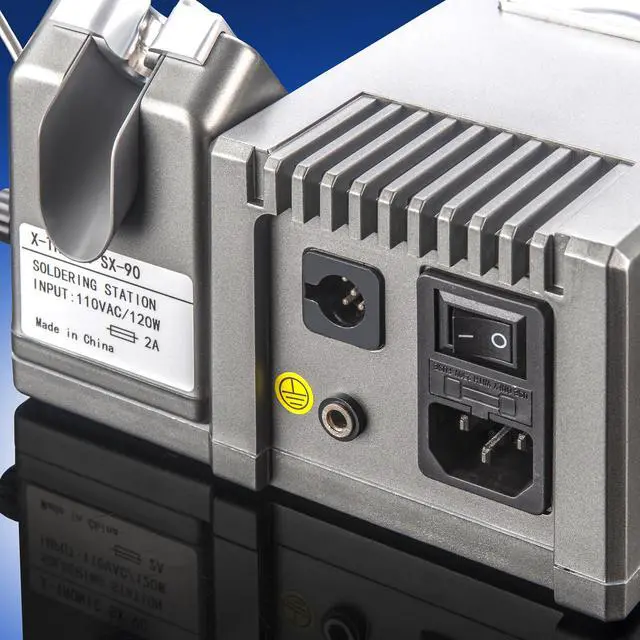Alt view image 7 of 7 - X-Tronic SX-90  Platinum Series  85W Precision Micro Soldering Iron Station  Lead Free  3 Temp Presets  Temp in 4 Seconds  Calibration, Hibernation & C°/F° Functions & 72 °C Temp "Kicker Bar"!