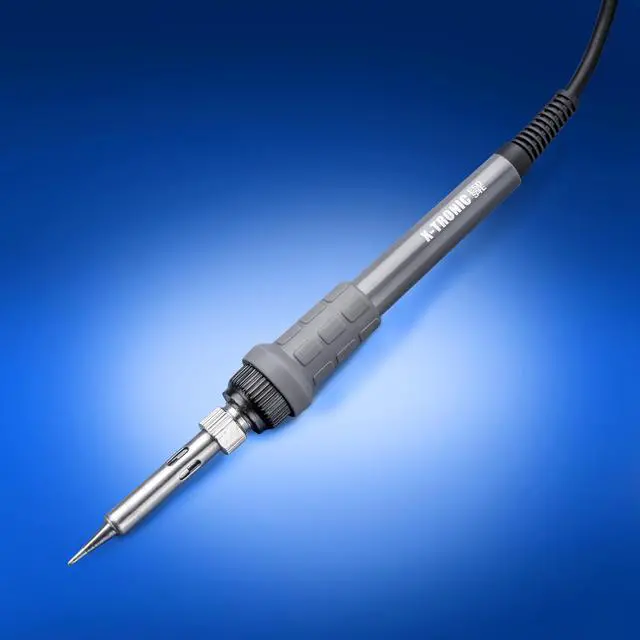 Alt view image 5 of 7 - X-Tronic Model #3020 LED Soldering Iron Station with 2 Helping Hands, 5 Extra Sizes of Solder Tips, 10 Minute Sleep Func, C/F Switch, Solder Roll Holder, Brass Tip Cleaner w/Cleaning Flux & Wet Sponge
