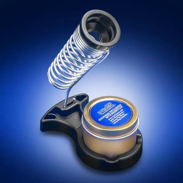 Alt view image 7 of 7 - The Remarkable "Triple LED Illuminating" X-Tronic 1010-PRO-ST - 65 Watt Soldering Iron - 5 Extra Solder Tips, 0-99 Min Sleep Func, Digital Correction Func, C/F Conversion, Brass Sponge w/Cleaning Flux