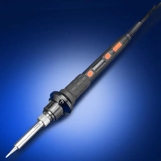 Alt view image 4 of 7 - The Remarkable "Triple LED Illuminating" X-Tronic 1010-PRO-ST - 65 Watt Soldering Iron - 5 Extra Solder Tips, 0-99 Min Sleep Func, Digital Correction Func, C/F Conversion, Brass Sponge w/Cleaning Flux