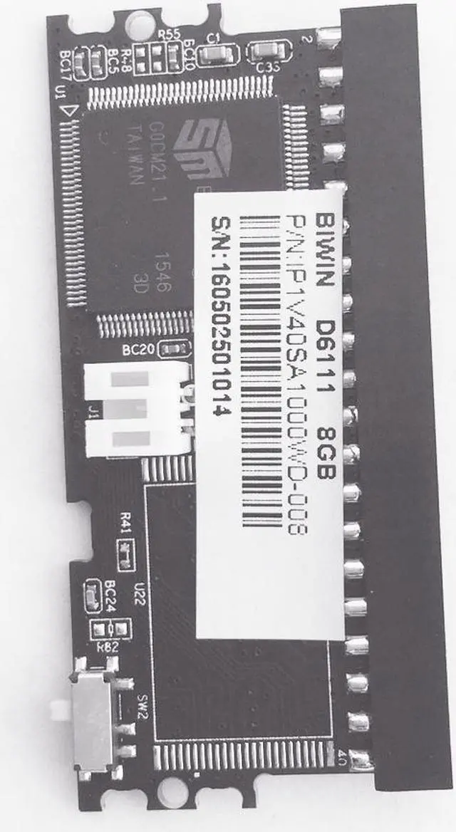 Alt view image 2 of 3 - Biwin® 8GB PATA DOM Internal Solid State Drive SSD