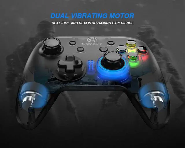 Alt view image 3 of 7 - GameSir T4w USB Wired Connection Controller Support Vibration USB Wired Gameming Gamepad for Windows (7/8/9/10) PC
