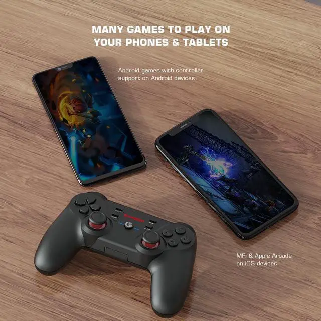 Alt view image 5 of 6 - GameSir T3S Gaming Controller for PC and Andriod TV box with dongle, Bluetooth Controller for Switch, iOS, Android Phone/Tablet