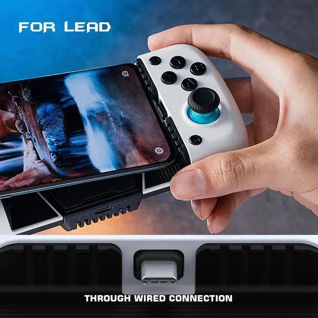 Alt view image 5 of 7 - GameSir X3 Type-C Cooling Fan Android Controller with RGB Backlight, Zero Delay Mobile Controller with Magnetic&Detachable ABXY Buttons, D-Pads Support Cloudy Gaming, Stadia, Xbox Game Pass and More