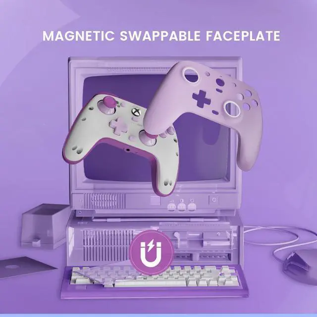 Alt view image 6 of 7 - GameSir G7 SE Wired Gaming Controller for Xbox Series X|S, Xbox One, Windows 10/11, PC Controller Gamepad with Hall Effect Sticks and 3.5mm Audio Jack (Purple Version)