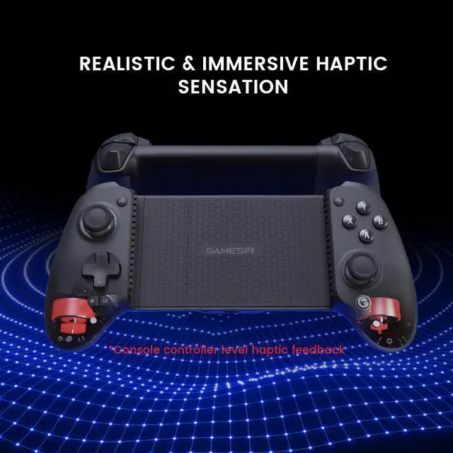 Alt view image 4 of 7 - GameSir G8+ Bluetooth Wireless Mobile Gaming Controller for Switch, iOS, Android, tablets, or PC Gamepad with Hall Effect Joysticks/Hall Trigger, 3.5mm Audio Jack Black