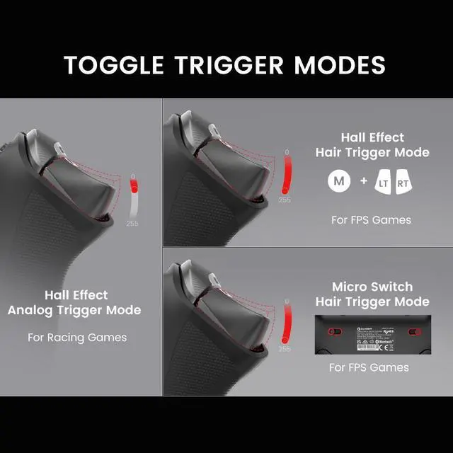 Alt view image 4 of 7 - GameSir Tarantula Pro Wireless Gamepad Game Controller PC Joystick for Switch, Windows PC, iOS, and Android devices