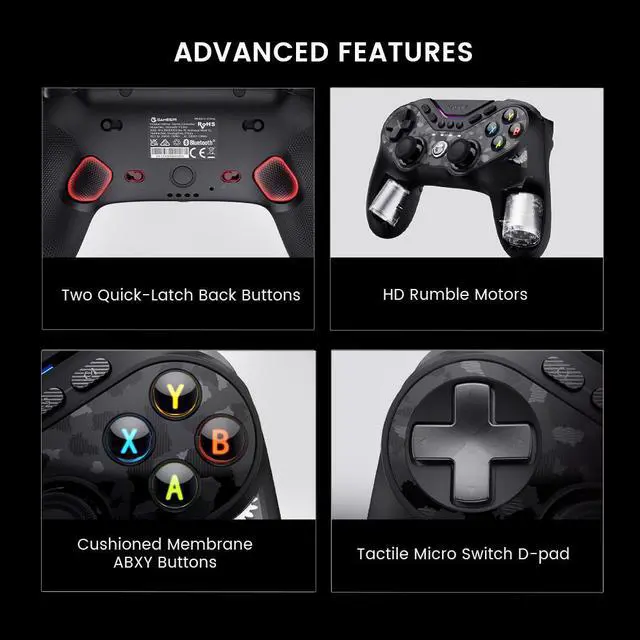 Alt view image 7 of 7 - GameSir Tarantula Pro Wireless Gamepad Game Controller PC Joystick for Switch, Windows PC, iOS, and Android devices