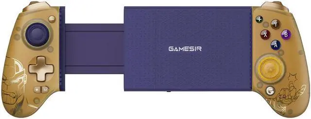 Alt view image 4 of 7 - GameSir G8+ Bluetooth Wireless Mobile Gaming Controller for Switch, iOS, Android, tablets, or PC Gamepad with Hall Effect Joysticks/Hall Trigger, 3.5mm Audio Jack-Thanos Edition