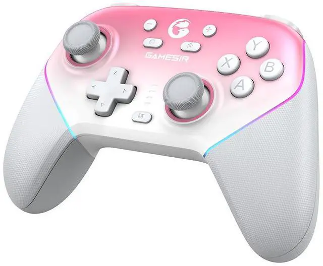 Alt view image 6 of 7 - GameSir Nova Pro Gaming Controller for PC, Switch, Android, or iOS White/Pink