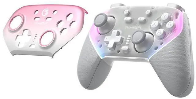 Alt view image 3 of 7 - GameSir Nova Pro Gaming Controller for PC, Switch, Android, or iOS White/Pink