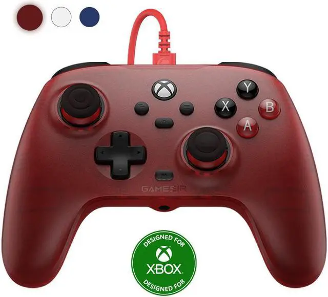 Main image of GameSir T7 Wired Controller with Hall Effect Joysticks, Plug and Play Gaming Gamepad for Xbox Series X|S, Xbox One, Windows 10/11 & Steam, 3.5mm Audio Jack--Ruby Red Version